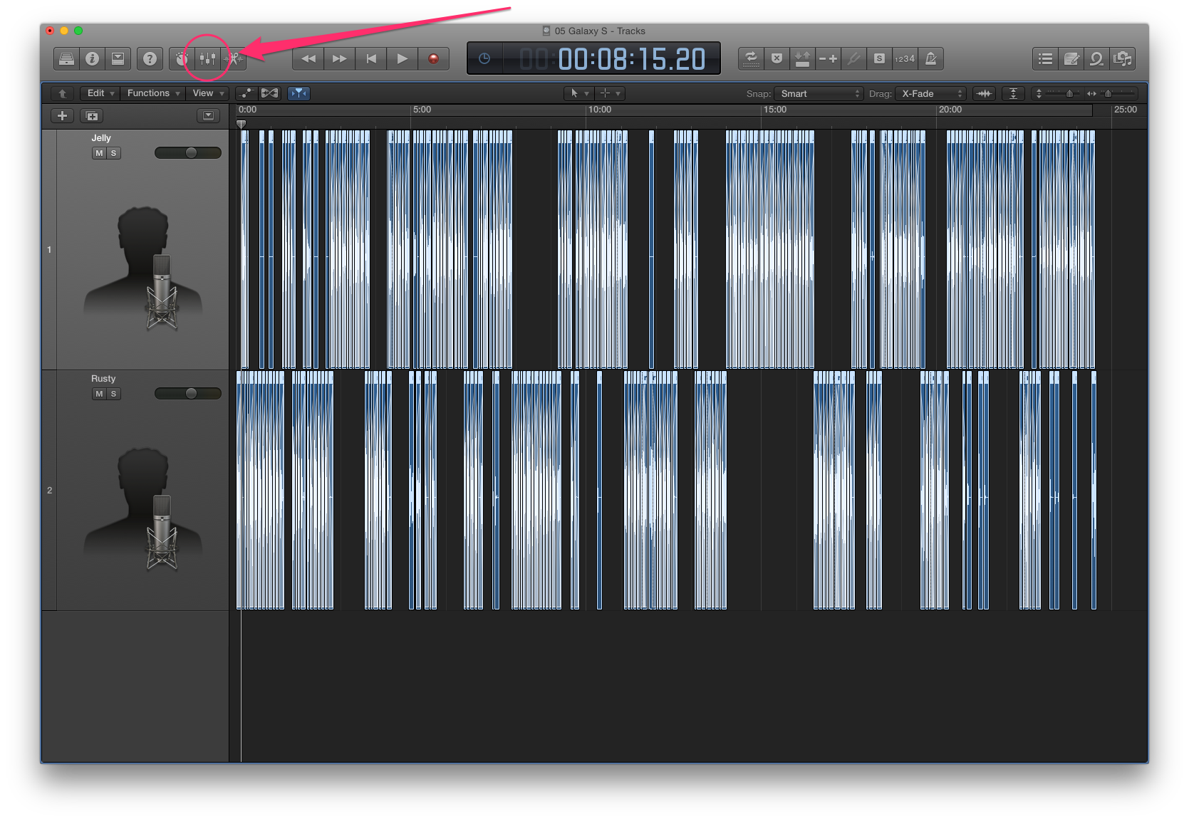 The mixer icon looks like a mixer. Long live skeumorphism!